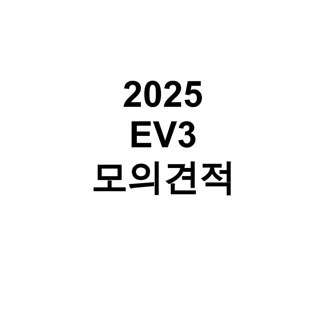 2025 EV3 모의견적