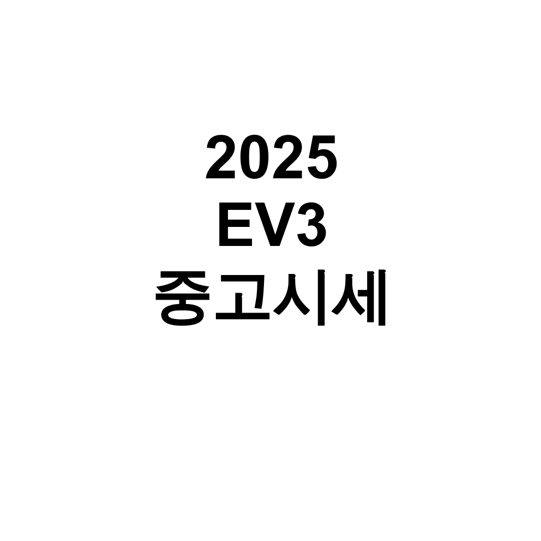2025 EV3 중고시세