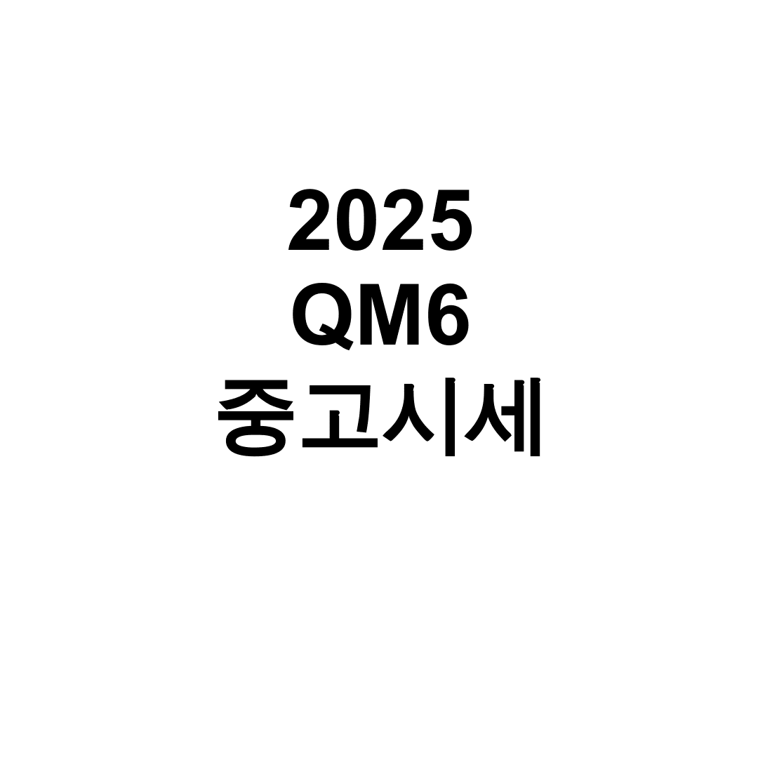 2025 QM6 중고시세